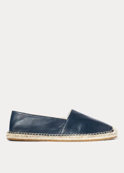 Ralph Lauren Læder Espadrillos Herre Danmark (GJPUE2901)